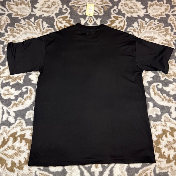 Vetements oversized crystal-embellished cotton-jersey T-shirt in black Size Larg - Picture 5 of 6
